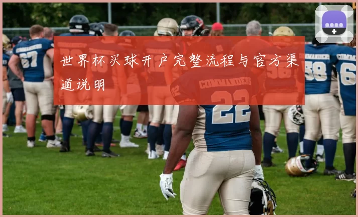 世界杯买球开户完整流程与官方渠道说明
